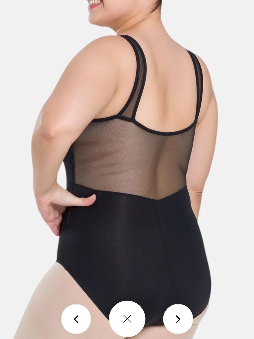 So Danca mesh back tank leo Curvy M